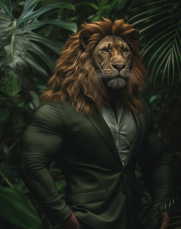 lion in suit metsterr 30120 Metsterr