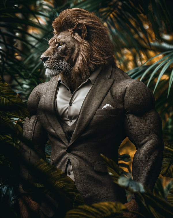 lion in suit metsterr 30121 Metsterr
